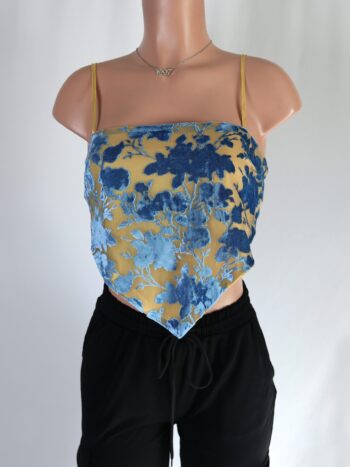 Mesh Velvet Bandana Top Mesh Velvet Bandana Top