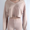 Pink Acid Wash Shorts Set