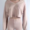 Pink Acid Wash Shorts Set