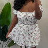 Cutesy Off the Shoulder Ruffle Romper