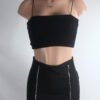 Double Zip Up Skort