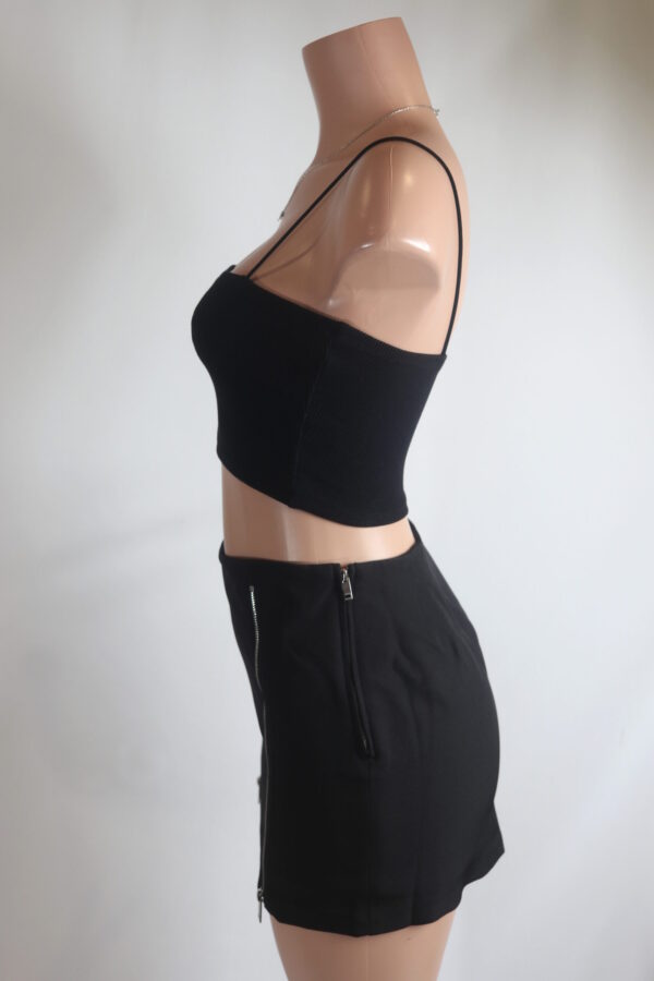 Double Zip Up Skort