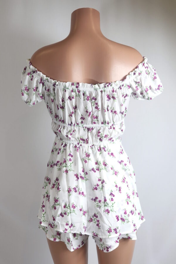 IMG_9581 Cutesy Off the Shoulder Ruffle Romper